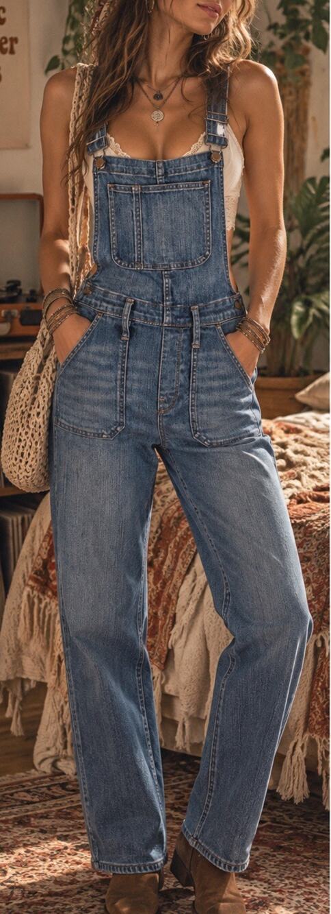 Madewell Women’s XS Blue Denim Overalls High Rise Bootcut Bib Jeans Jumpsuit